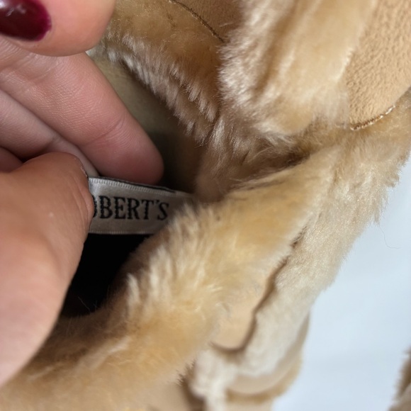 Vintage 90s Y2K Faux Fur Long Line Brown Trend Coat Button Up Teddy Brown Warm - Picture 13 of 15